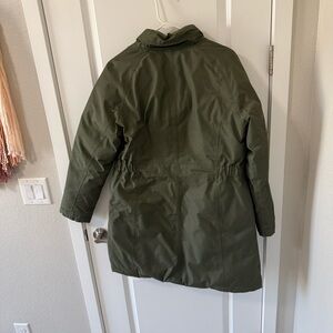 North Face khaki green women’s parka